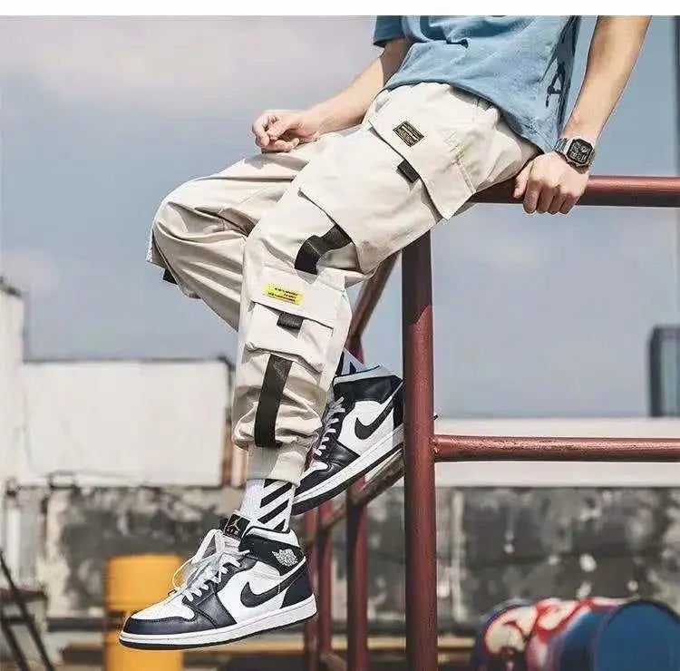 Men Cargo Joggers – Casual Hip Hop Streetwear Sweatpants
