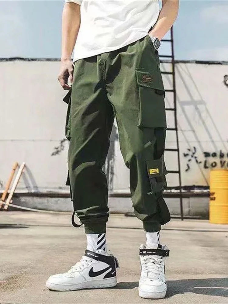 Men Cargo Joggers – Casual Hip Hop Streetwear Sweatpants