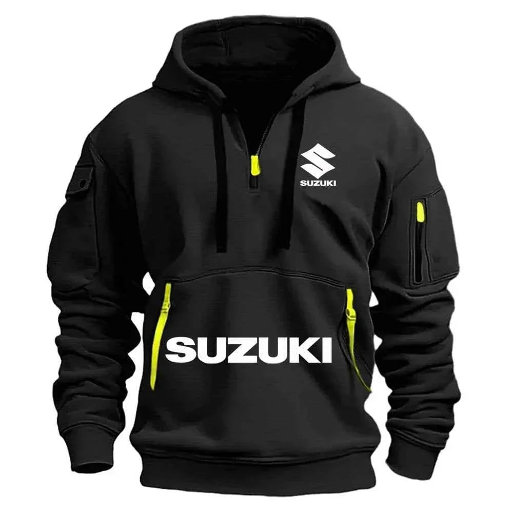 Suzuki's new men's hoodie, casual outdoor sports hoodie and a warm motorcycle sweatshirt for autumn and winter