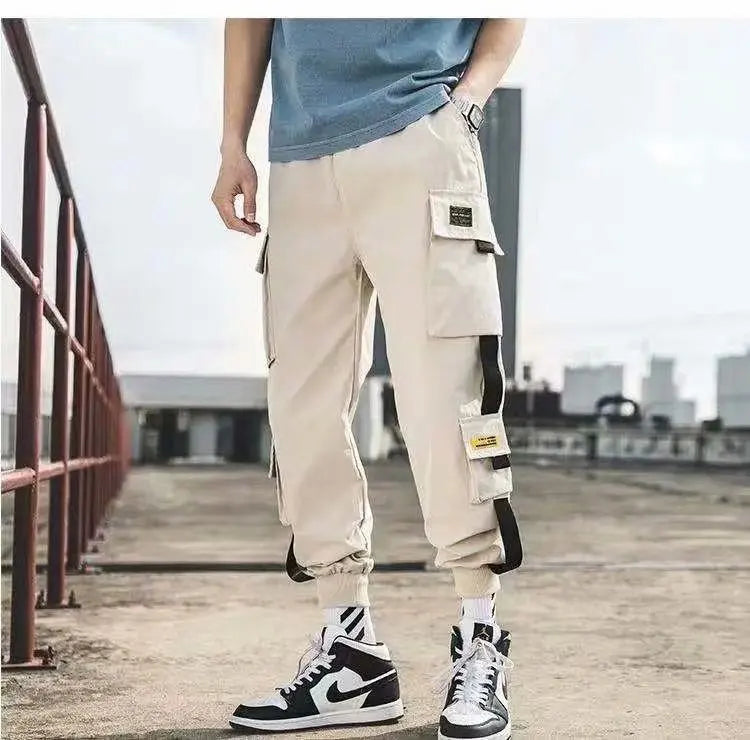 Men Cargo Joggers – Casual Hip Hop Streetwear Sweatpants
