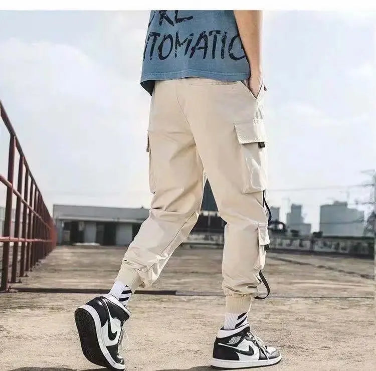 Men Cargo Joggers – Casual Hip Hop Streetwear Sweatpants