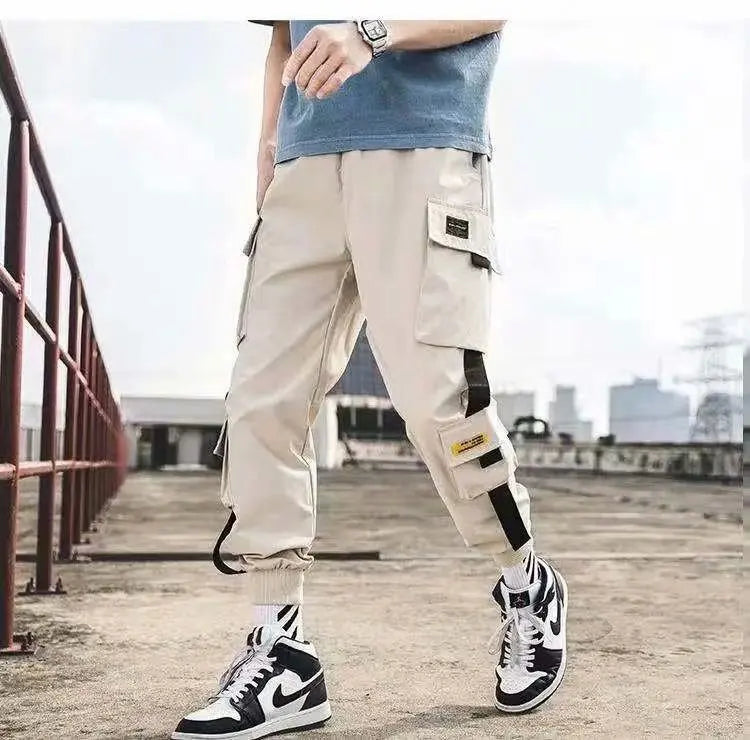 Men Cargo Joggers – Casual Hip Hop Streetwear Sweatpants