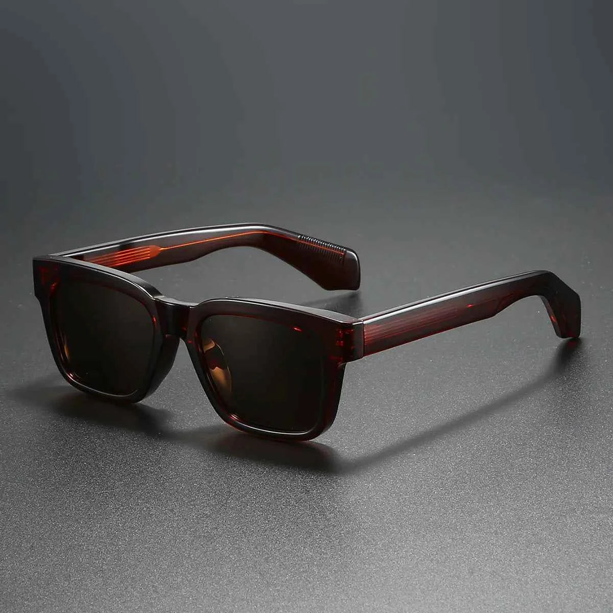 New Retro Thick Frame Square Sunglasses Men Women Popular Brand CP-inner Pin Insert Sun Glasses Polarized Lens Glasses