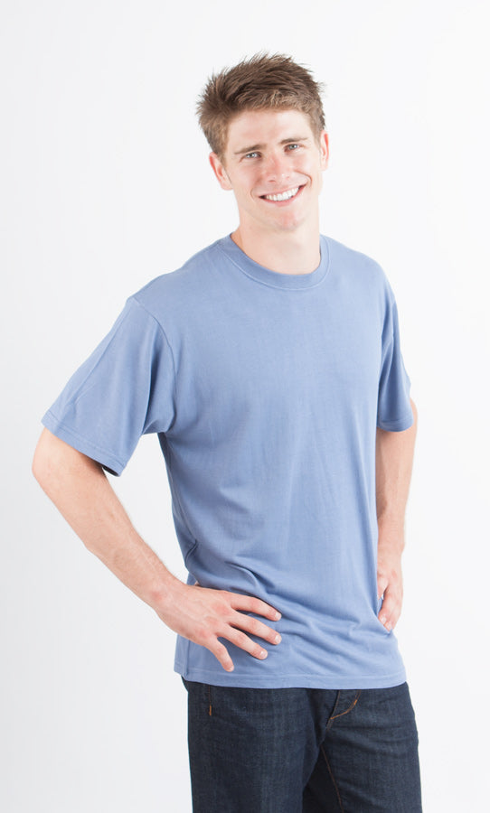 Custom Printed Men's Bamboo Viscose/Organic Cotton Short Sleeve T-Shirt